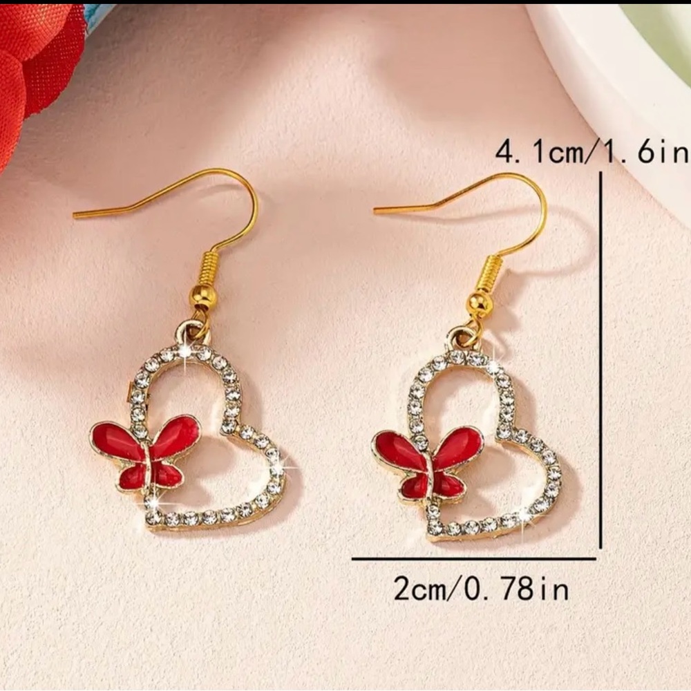 Stainless steel gold plated earrings